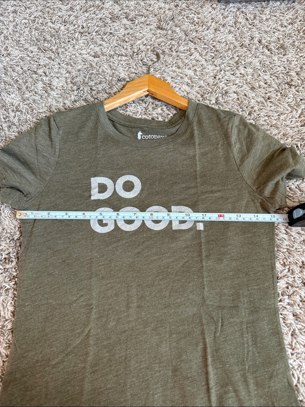 Cotopaxi Short Sleeve Tee Shirt Do Good Olive Green Womens Small - Picture 7 of 7